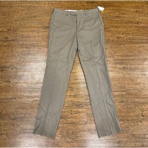 Brooks Brothers Beige‎ Regent Fit Wool Unhemmed Dress Slacks Pants Men's 38x36
